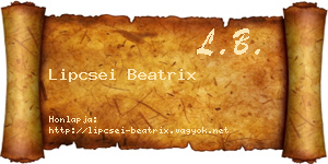 Lipcsei Beatrix névjegykártya
